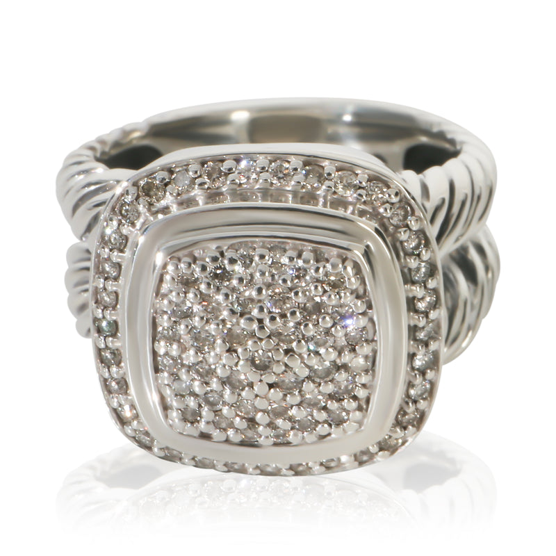David Yurman Sterling Silver Diamond Albion Ring fv