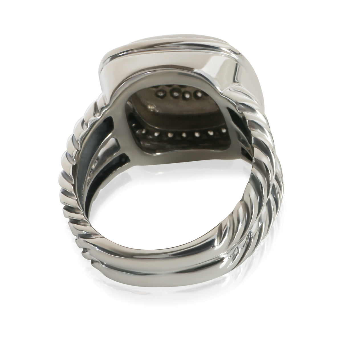 David Yurman Sterling Silver Diamond Albion Ring pv