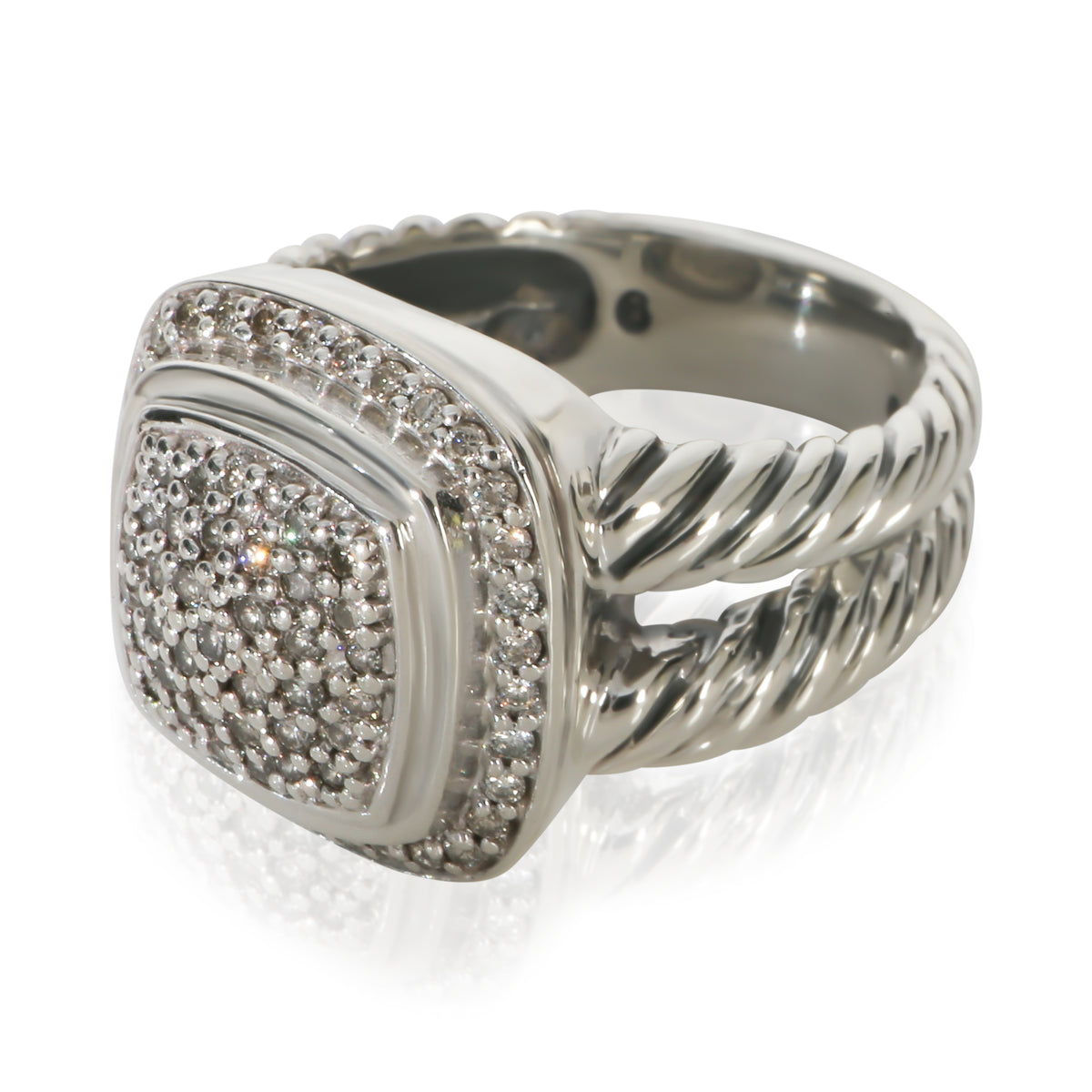 David Yurman Sterling Silver Diamond Albion Ring sv