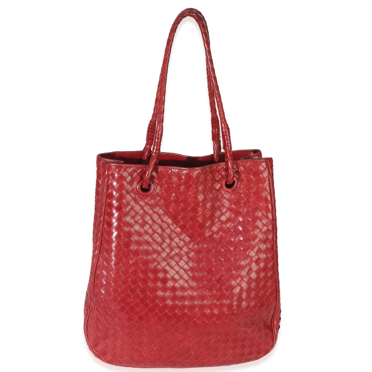 Bottega Veneta Red Intrecciato Shoulder Bag Handbag id