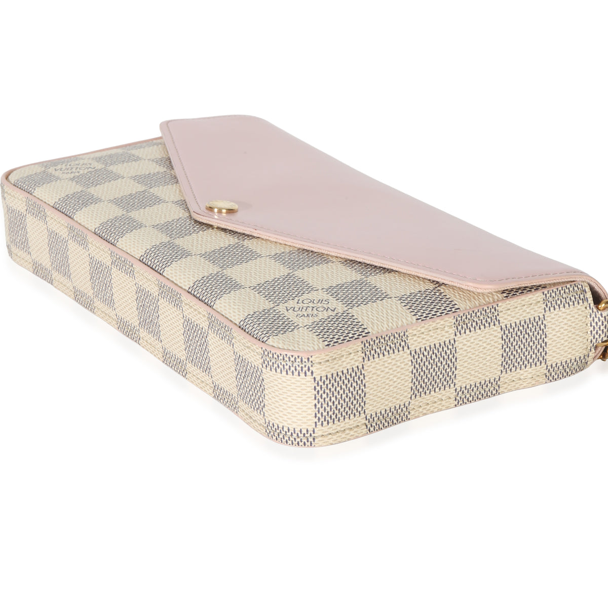 Louis Vuitton Rose Damier Azur Felicie Pochette Handbag 6