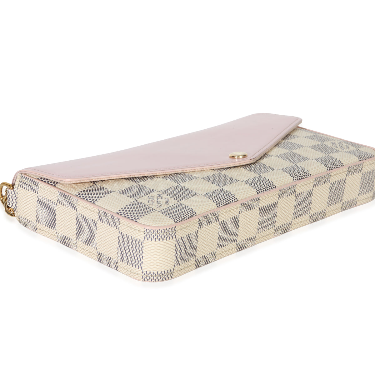 Louis Vuitton Rose Damier Azur Felicie Pochette Handbag 7
