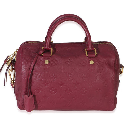 Louis Vuitton Aurore Monogram Empreinte Speedy Bandouliere 25 Handbag fv