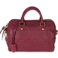 Louis Vuitton Aurore Monogram Empreinte Speedy Bandouliere 25 Handbag fv