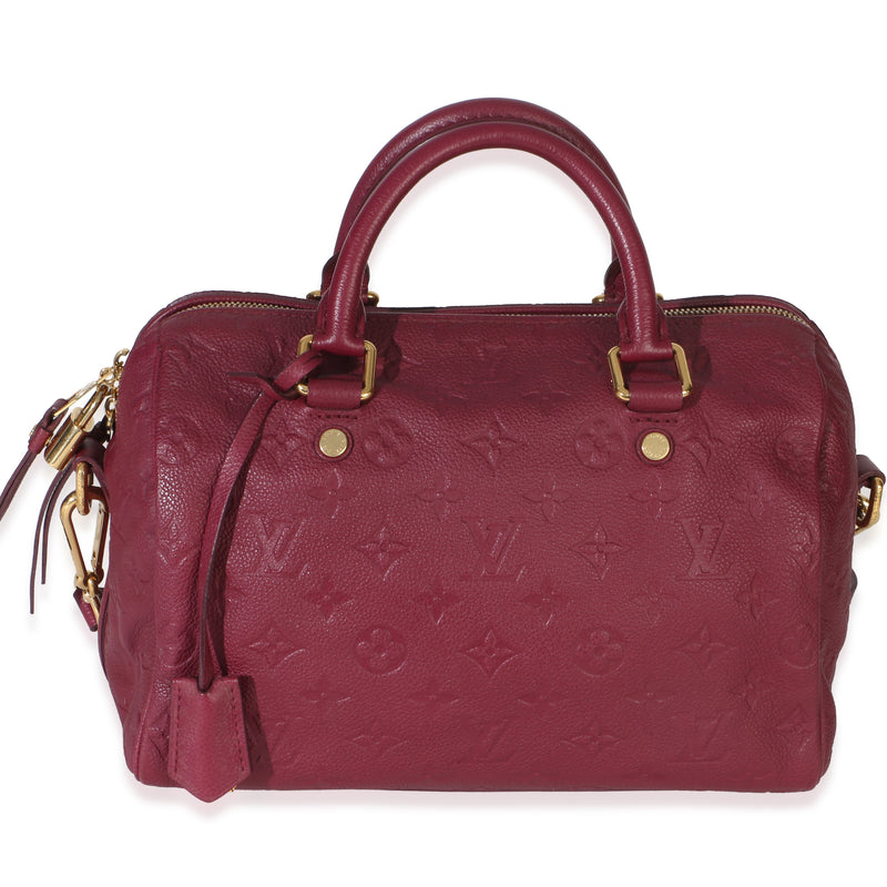 Louis Vuitton Aurore Monogram Empreinte Speedy Bandouliere 25 Handbag fv