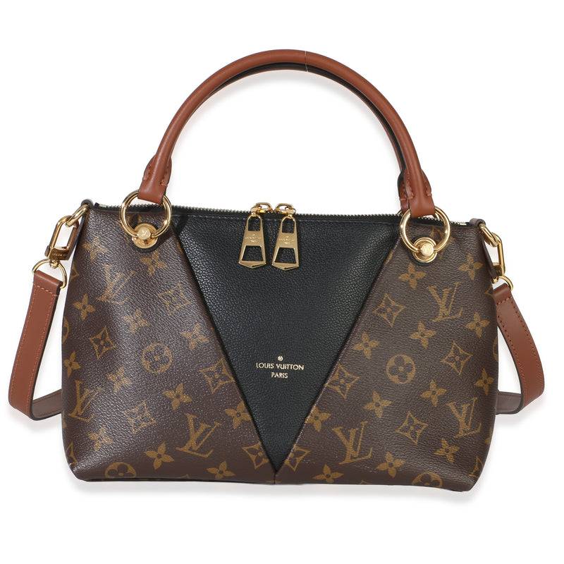 Louis Vuitton Black Monogram Canvas V Tote BB Handbag fv