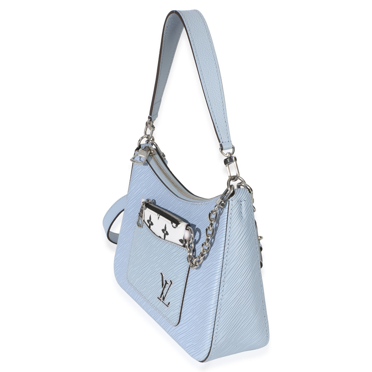 Louis Vuitton Blue Epi Monogram Marelle Shoulder Handbag 2