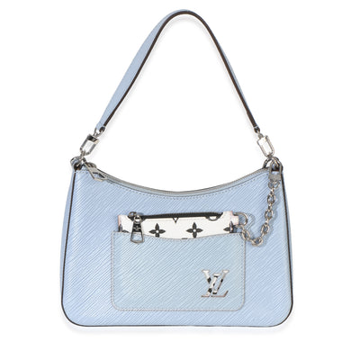 Louis Vuitton Blue Epi Monogram Marelle Shoulder Handbag fv
