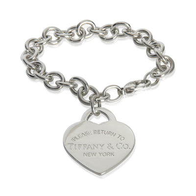 Tiffany & Co. Sterling Silver XL Return To Tiffany Heart Bracelet