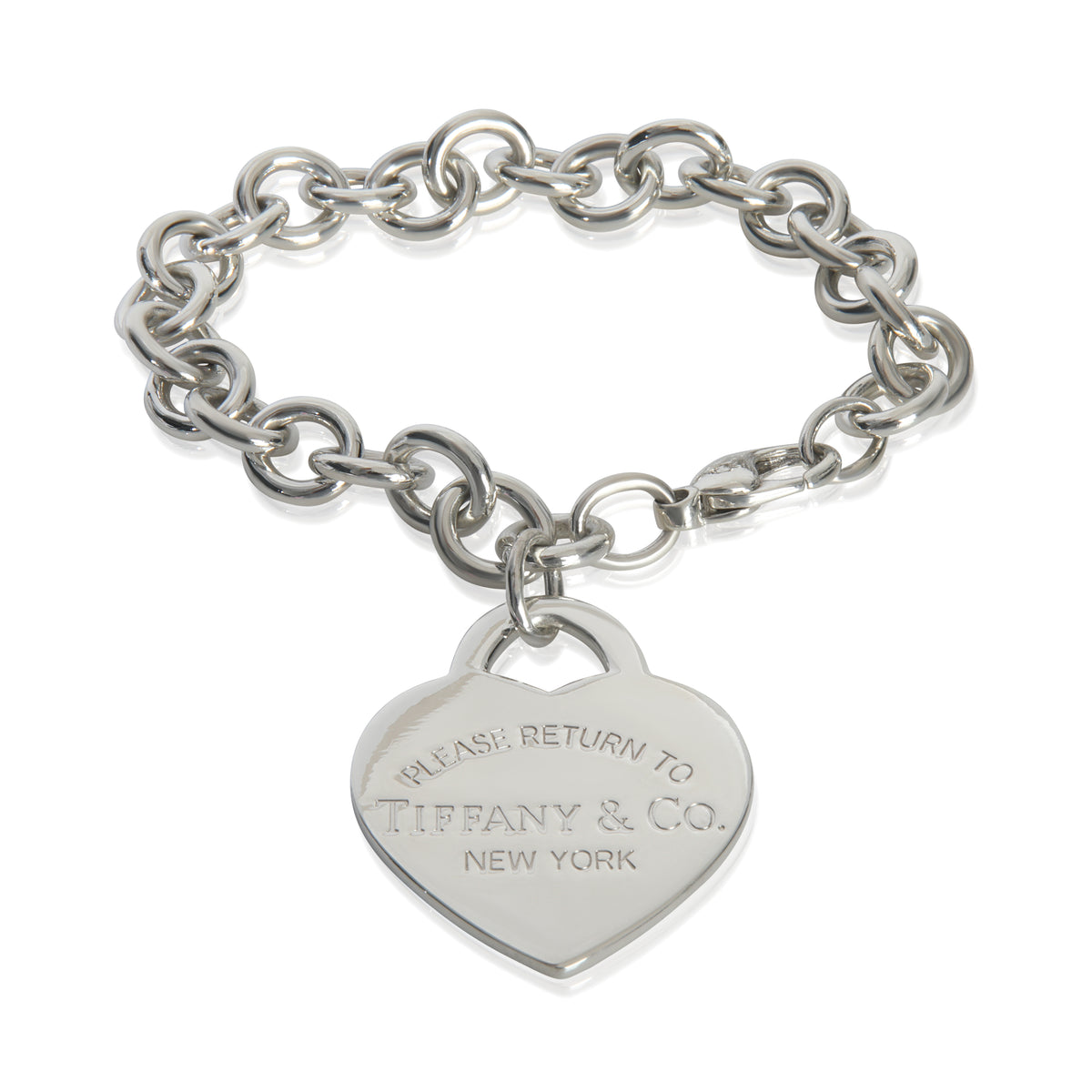 Tiffany & Co. Sterling Silver XL Return To Tiffany Heart Bracelet