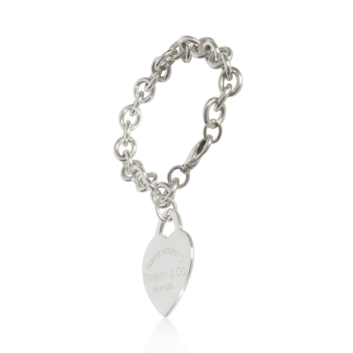 Tiffany & Co. Sterling Silver XL Return To Tiffany Heart Bracelet
