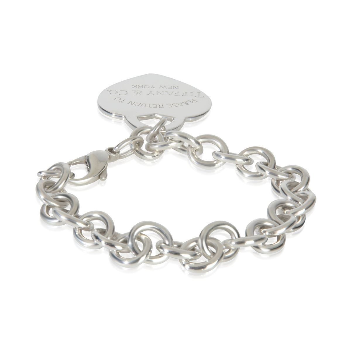 Tiffany & Co. Sterling Silver XL Return To Tiffany Heart Bracelet