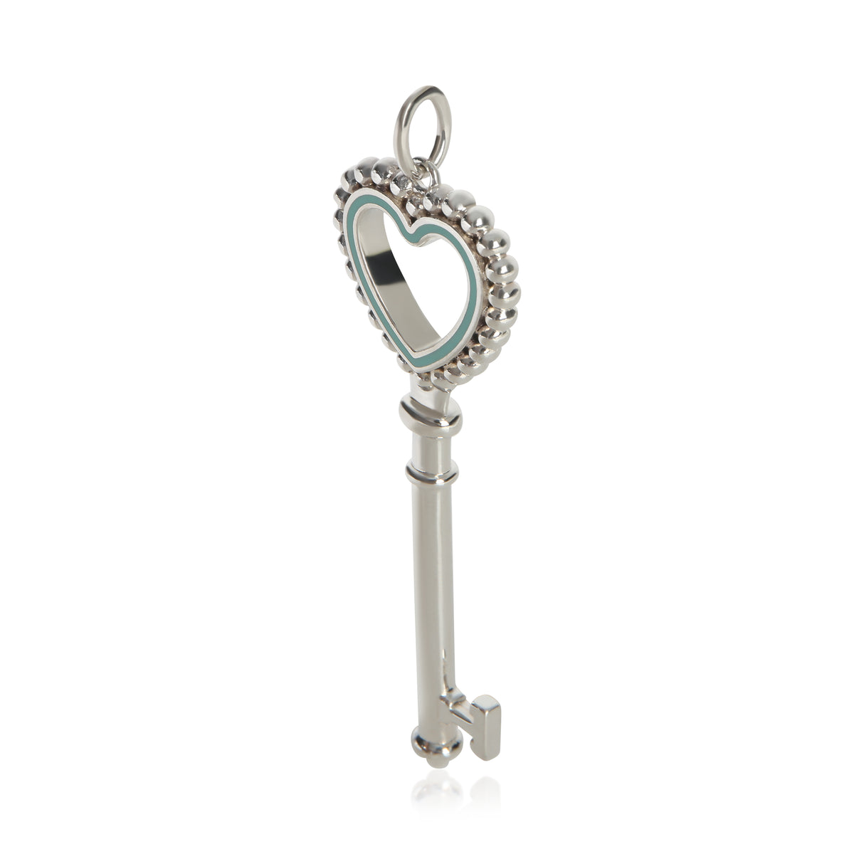 Tiffany & Co. Sterling Silver  Heart Key Pendant sv