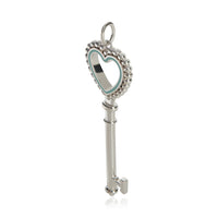 Tiffany & Co. Sterling Silver  Heart Key Pendant sv