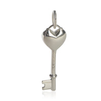 Tiffany & Co. Sterling Silver  Heart Key Pendant pv