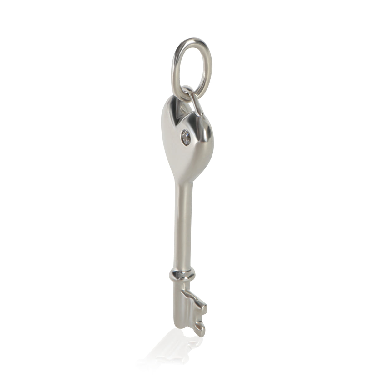 Tiffany & Co. Sterling Silver  Heart Key Pendant sv