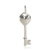 Tiffany & Co. Sterling Silver  Heart Key Pendant fv