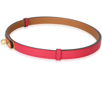 Hermès Rose Shocking Epsom Kelly 18 Belt GHW 2