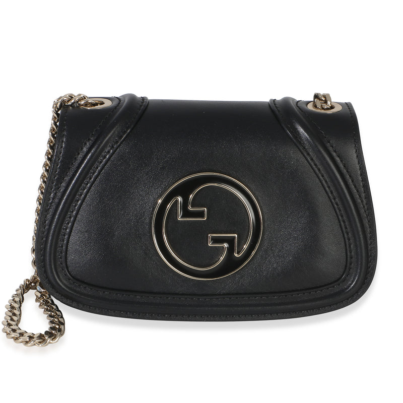 Gucci Black Calfskin Blondie Small Chain Shoulder Bag Handbag id