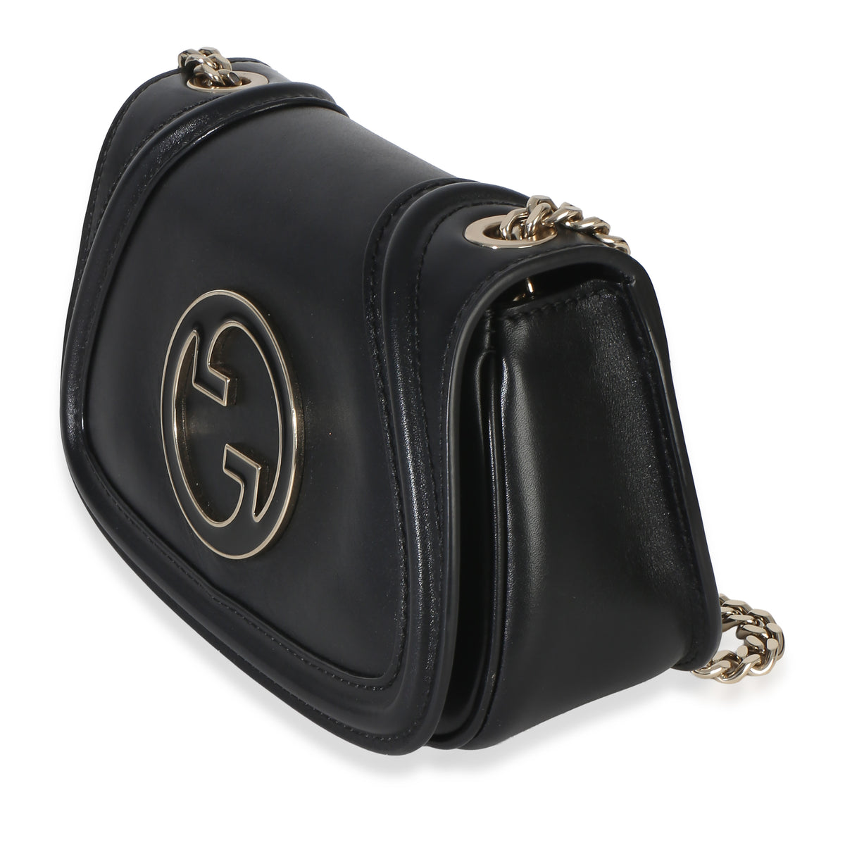 Gucci Black Calfskin Blondie Small Chain Shoulder Bag Handbag 2