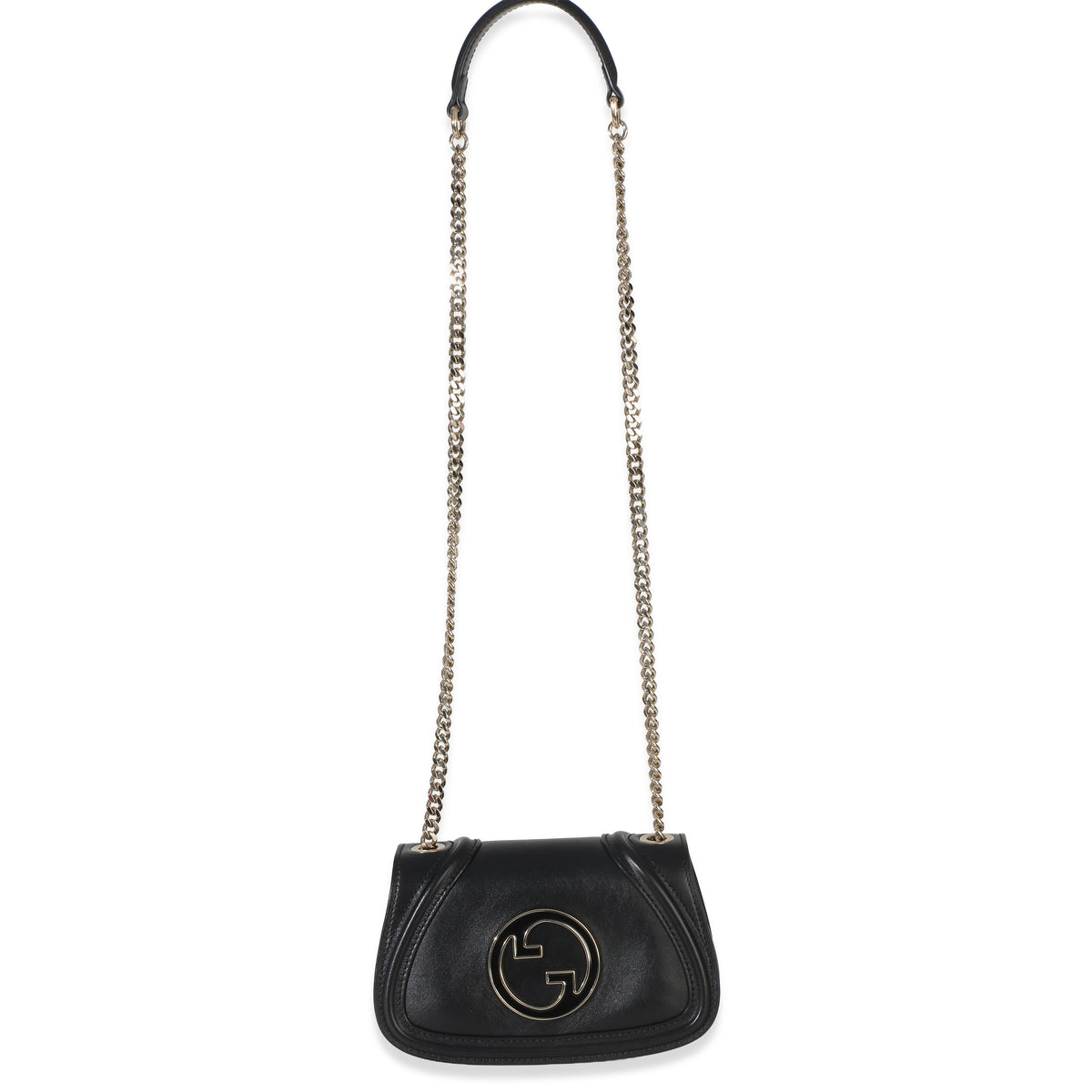 Gucci Black Calfskin Blondie Small Chain Shoulder Bag Handbag 8