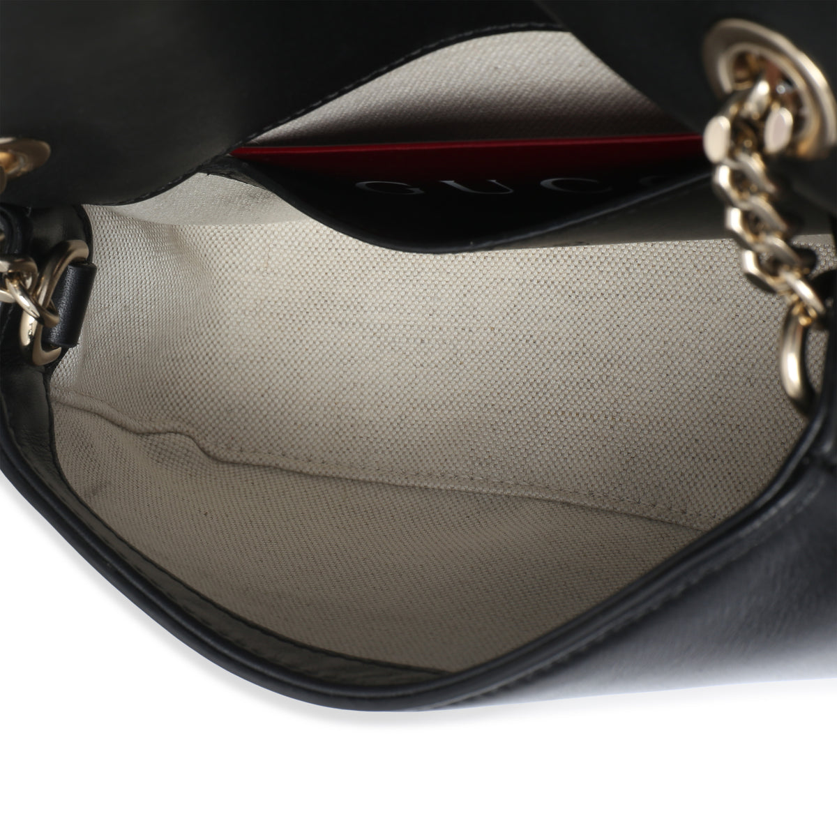 Gucci Black Calfskin Blondie Small Chain Shoulder Bag Handbag 9