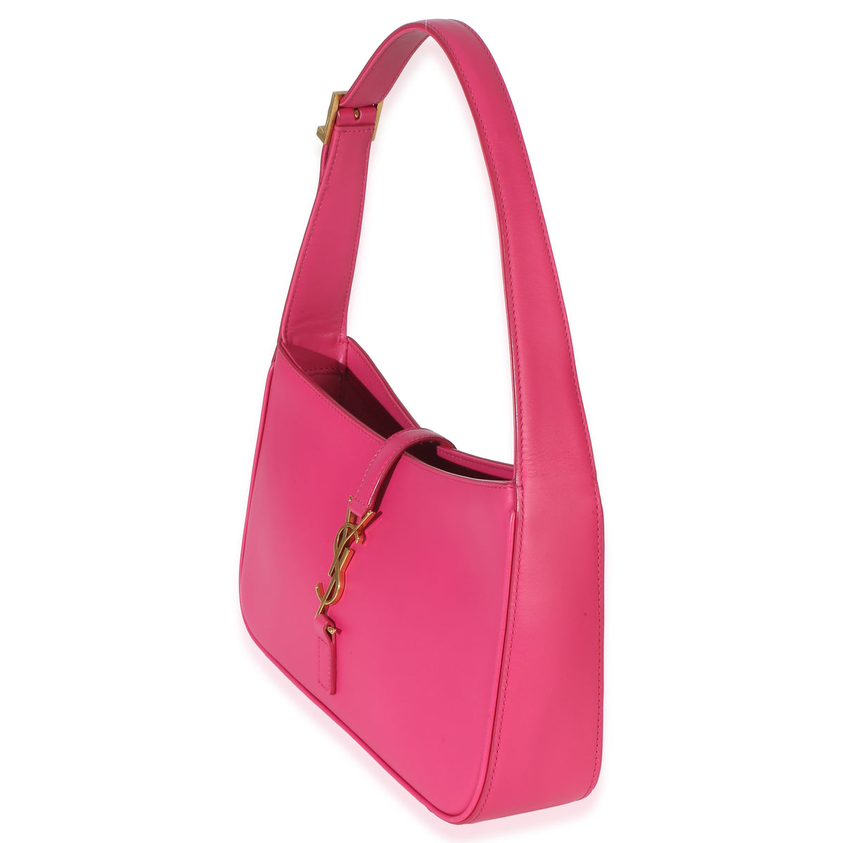 Saint Laurent Pink Smooth Calfskin Le 5 7 Small Hobo Handbag 2