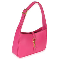 Saint Laurent Pink Smooth Calfskin Le 5 7 Small Hobo Handbag 3