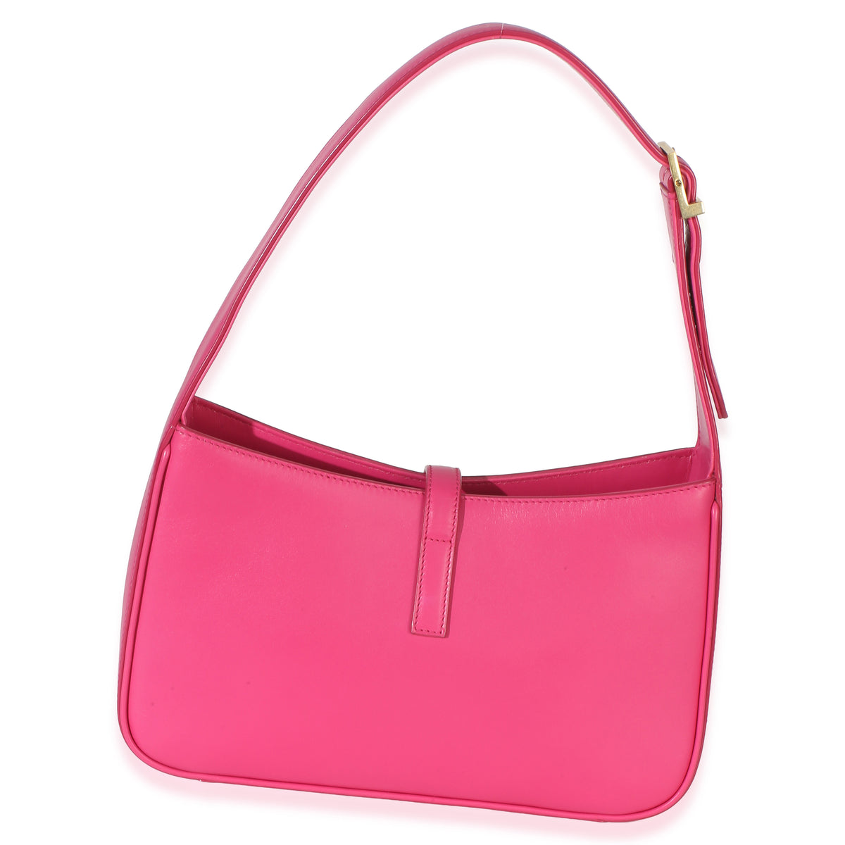 Saint Laurent Pink Smooth Calfskin Le 5 7 Small Hobo Handbag 4