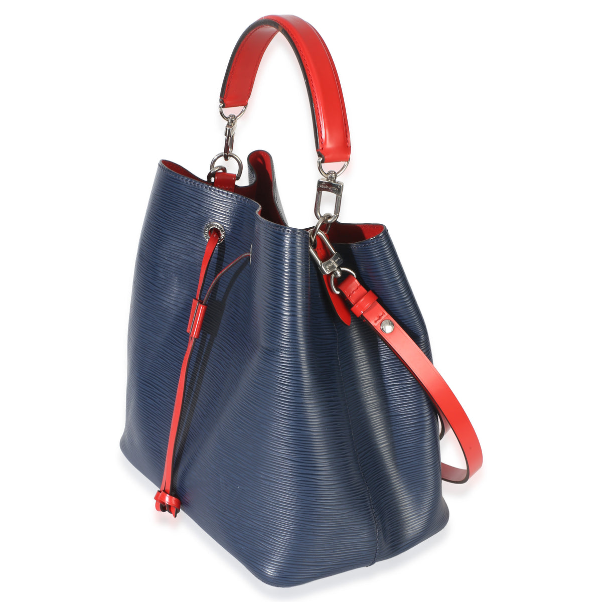 Louis Vuitton Navy Red Epi Neonoe MM Handbag 2