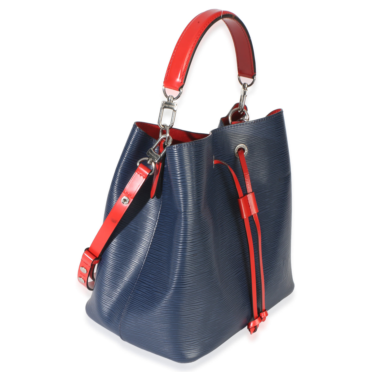 Louis Vuitton Navy Red Epi Neonoe MM Handbag 3