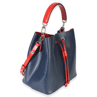 Louis Vuitton Navy Red Epi Neonoe MM Handbag 3