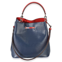 Louis Vuitton Navy Red Epi Neonoe MM Handbag 4
