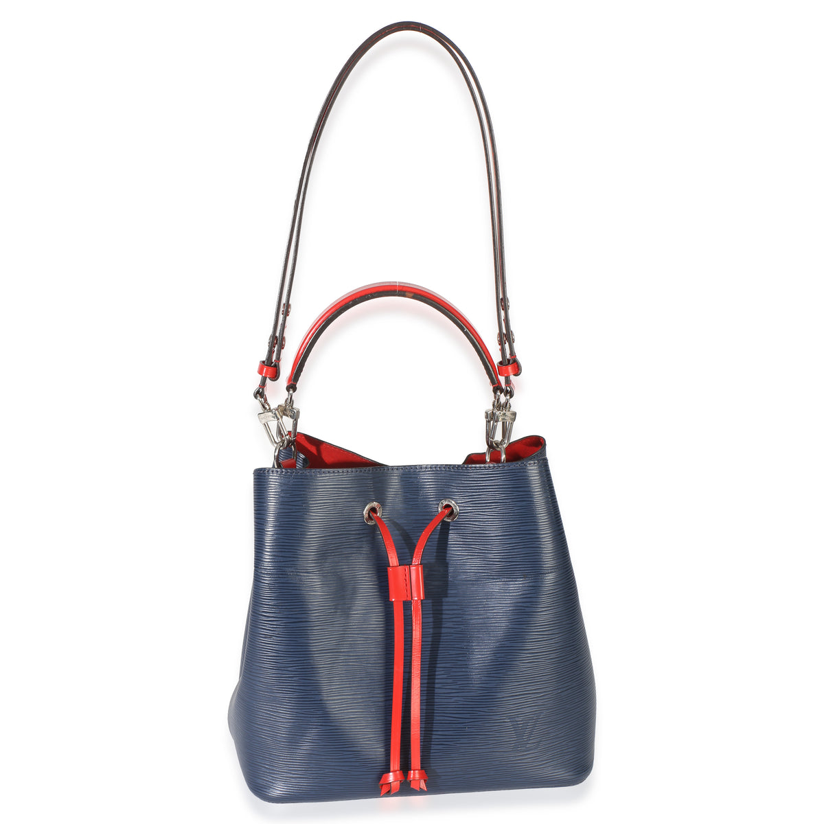 Louis Vuitton Navy Red Epi Neonoe MM Handbag 5