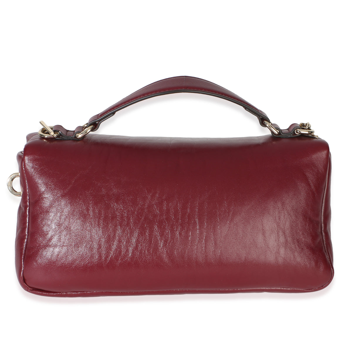 Gucci Red Lambskin GG Milano Small Top Handle Shoulder Bag Handbag 4