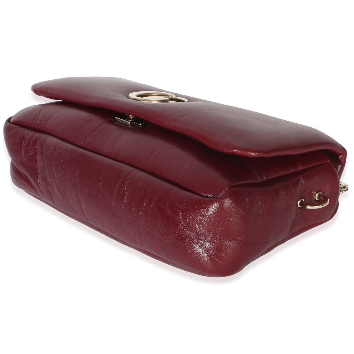 Gucci Red Lambskin GG Milano Small Top Handle Shoulder Bag Handbag 6