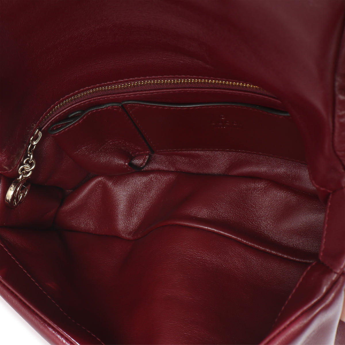 Gucci Red Lambskin GG Milano Small Top Handle Shoulder Bag Handbag 8