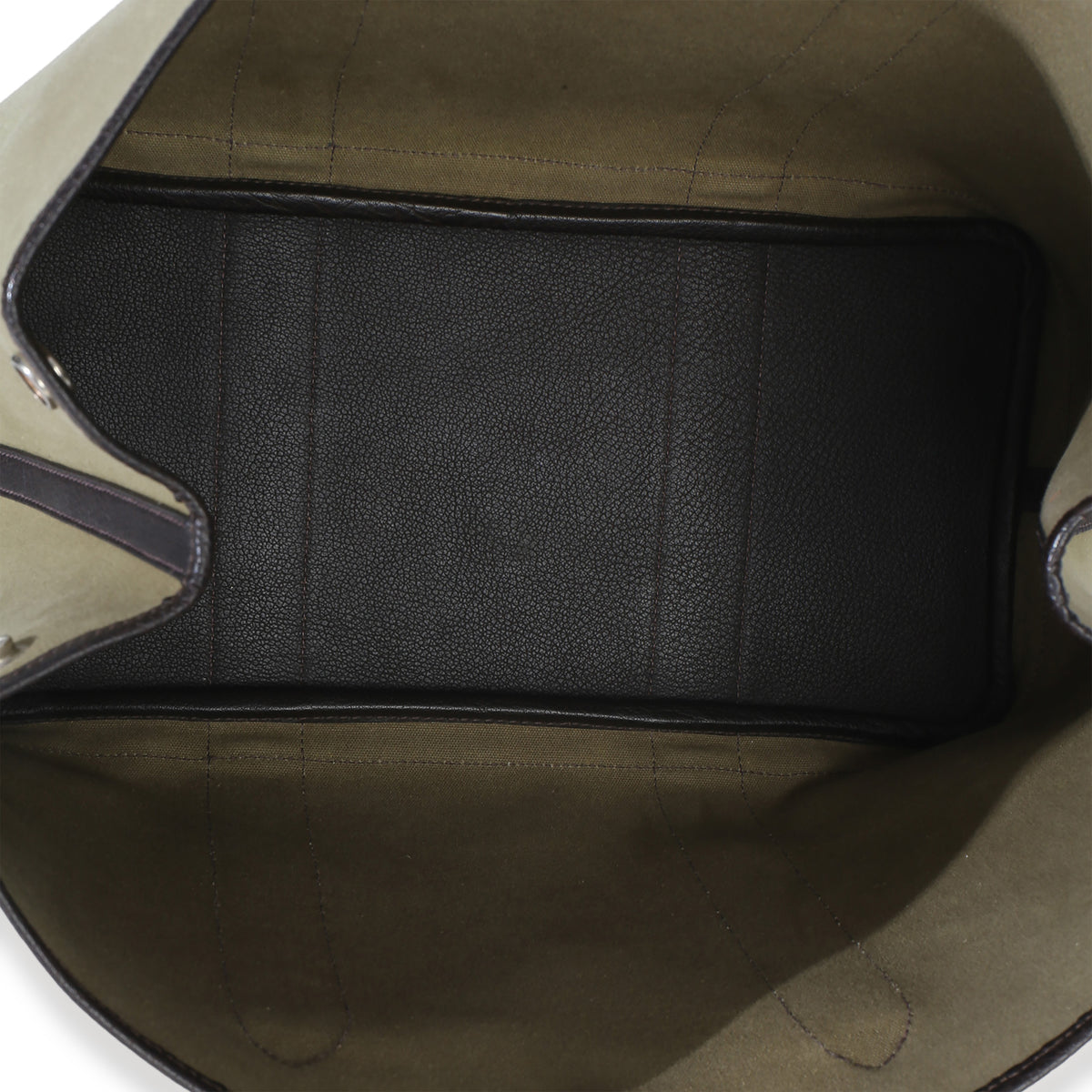 Hermès Khaki Marron Fonce Negonda Toile Garden Party 36 PHW Handbag 8