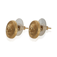 Chanel Gold Plated  2018 Small CC Earrings sv