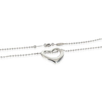 Tiffany & Co. Sterling Silver  Vintage Elsa Peretti Open Heart Pendant clasp