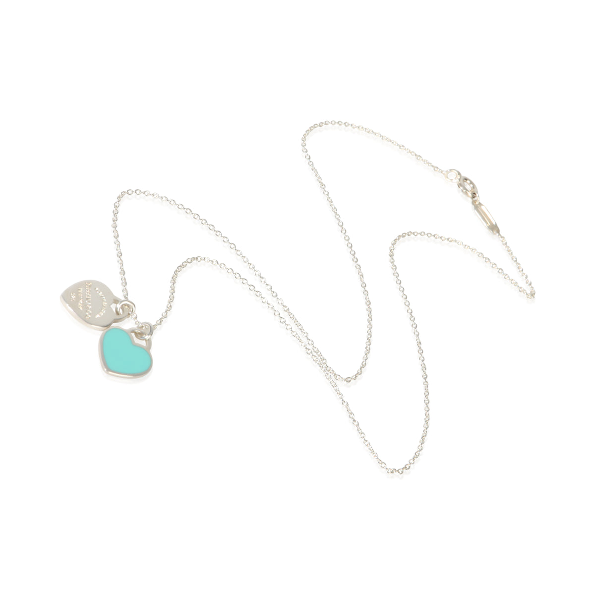 Tiffany & Co. Sterling Silver  Mini Return To Tiffany Pendant pv