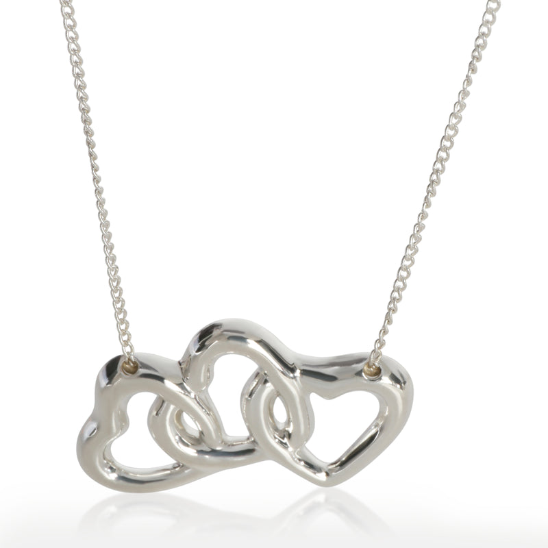 Tiffany & Co. Sterling Silver  Triple Heart Pendant fv