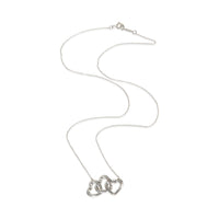 Tiffany & Co. Sterling Silver  Triple Heart Pendant pv