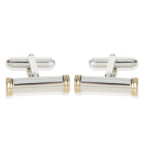Tiffany & Co. Yellow Gold & Sterling Silver  Bar Cufflinks fv