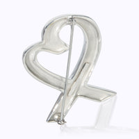 Tiffany & Co. Sterling Silver  Paloma Picasso Loving Heart Brooch bv