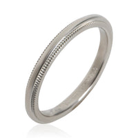 Tiffany & Co. Platinum  2mm Milgrain Band bv