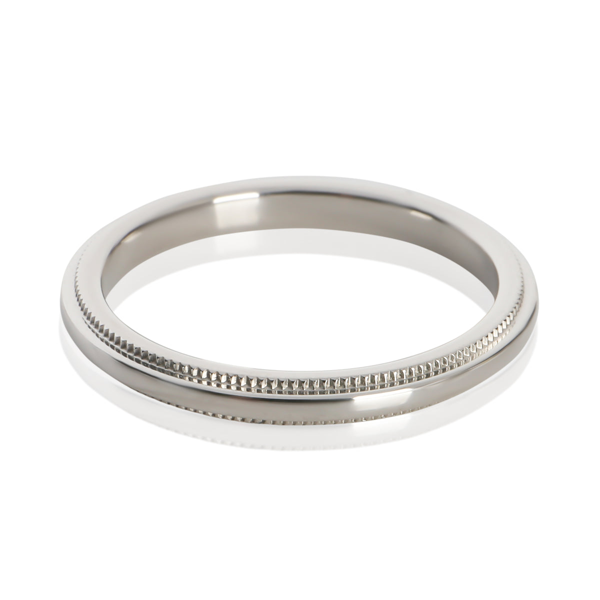 Tiffany & Co. Platinum  2mm Milgrain Band pv
