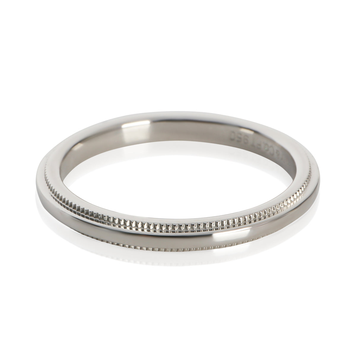 Tiffany & Co. Platinum  2mm Milgrain Band sv