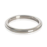 Tiffany & Co. Platinum  2mm Milgrain Band sv