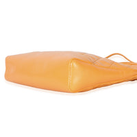 Chanel Orange Shiny Crumpled Quilted Calfskin Mini 31 Shopping Bag Handbag 6